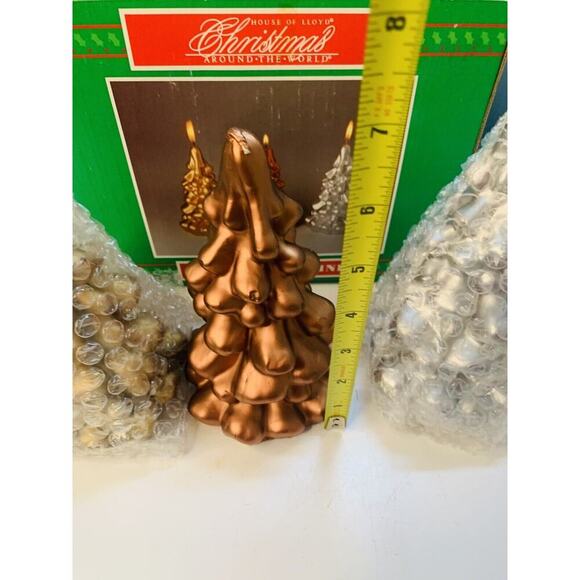 Vintage House of Lloyd New Shimmering Pines Candles Christmas Around The World - Picture 9 of 10
